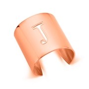 Rose Gold "J" Initial cuff So Excessive 