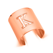 Rose Gold "K" Initial cuff So Excessive 